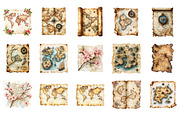 Old Maps Clipart, an Illustration by Designworld (Thumbnail 4 of 6)