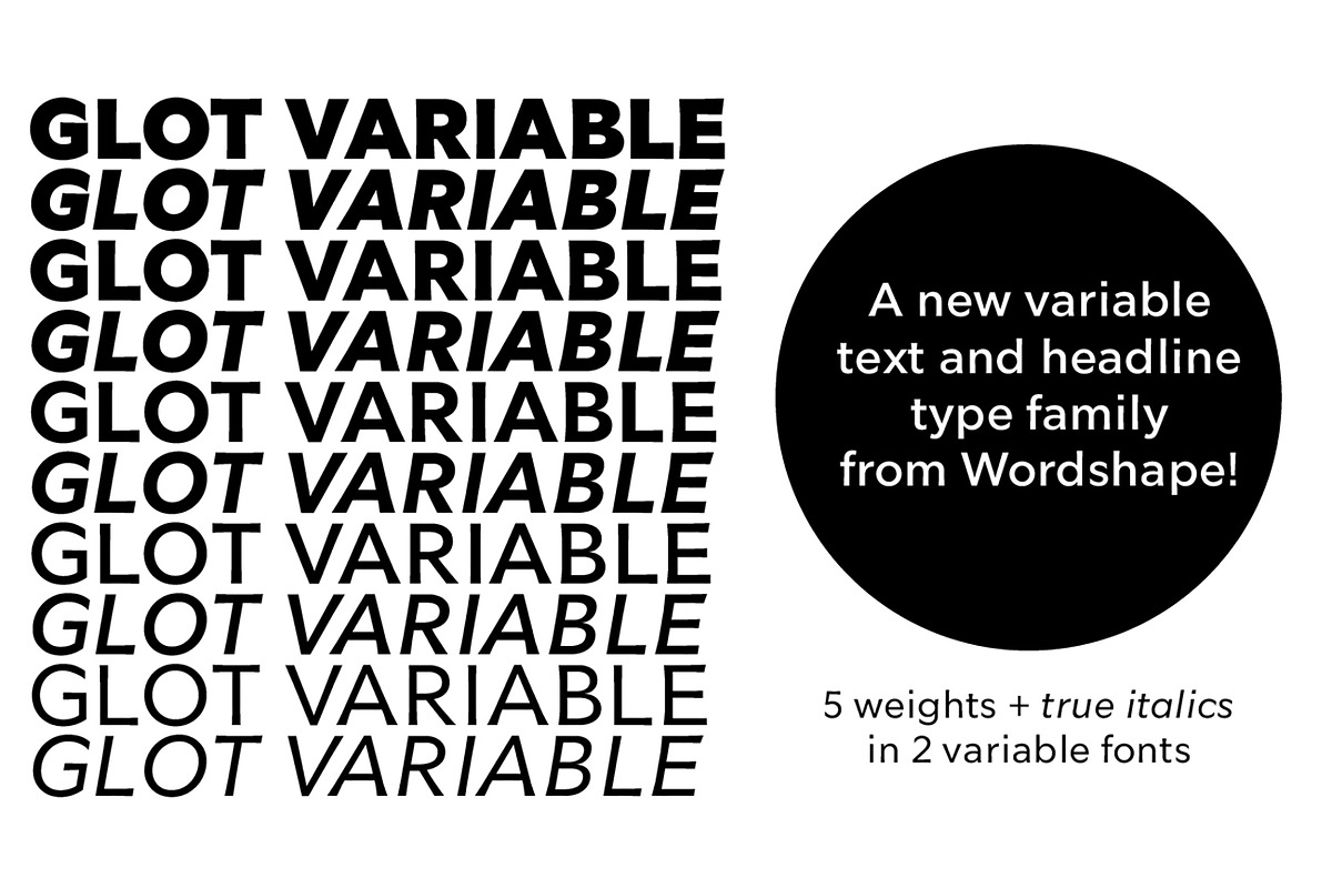 Glot Variable, a Sans Serif Font by Wordshape (Photo 1 of 6)