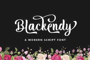 Blackendy - a modern script