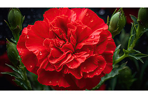 vibrant carnation ai generated, a Background Photo by pikepicture