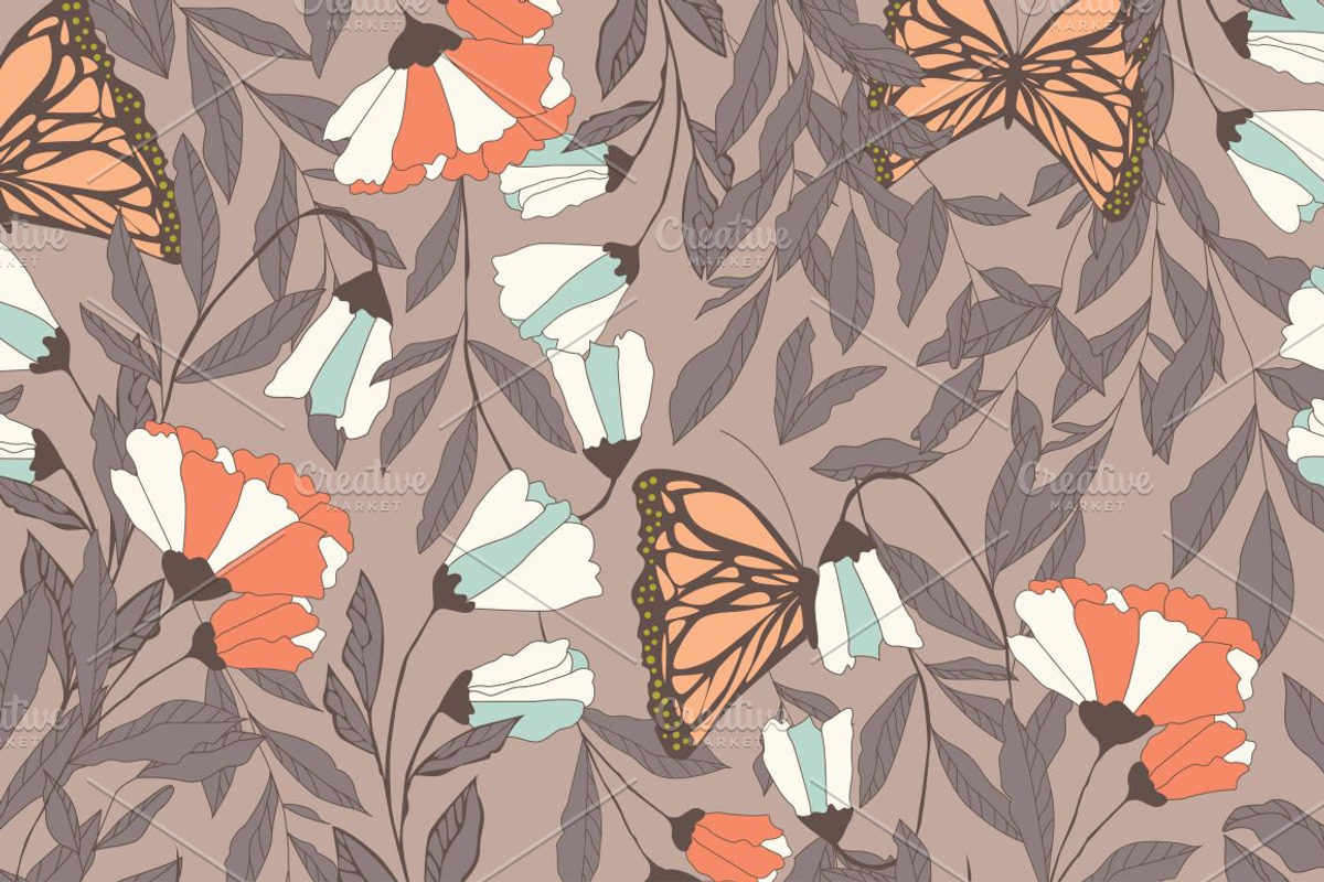 8 Monarch Patterns, a Pattern Graphic by Blue Lela Design