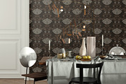 Floral Damask Patterns, a Wallpaper Graphic by Bloomart Studio (Thumbnail 5 of 6)