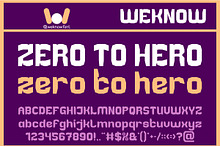 Zero to Hero font