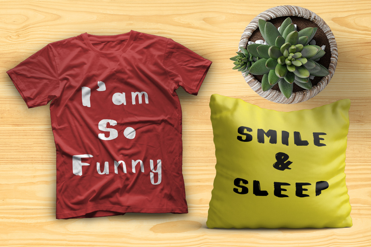 FunnyFont | Brush Font preview 3