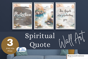 Spiritual Positive Quote Print Wall