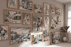 Paris Chic African American Wall Art
