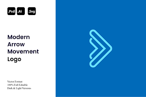 Modern Arrow Movement Logo, a Branding & Logo Template by Luxury Logos