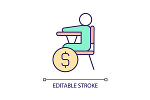 Payment for school education RGB, an Outline Icon by IMG Visuals