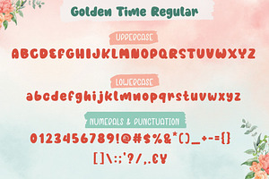 Golden Time Display Font