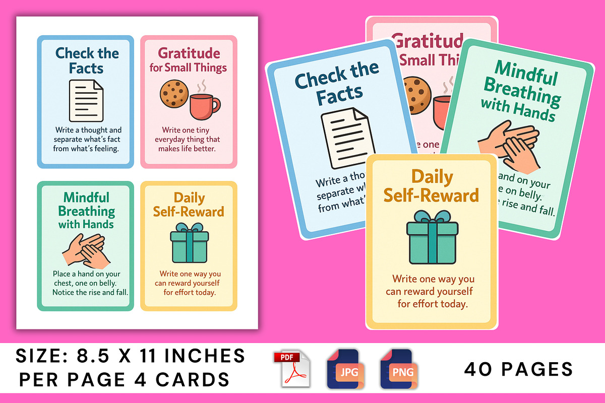 Everyday Wellness CBT Cards preview 4