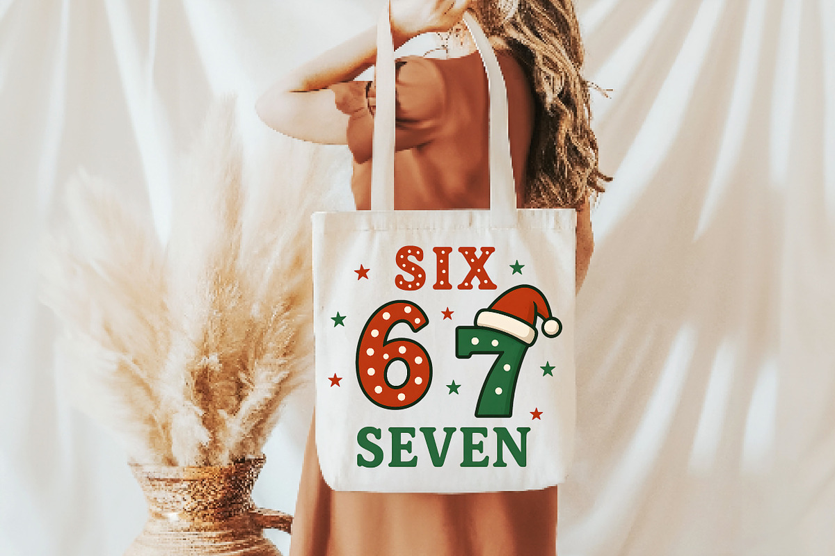 Funny Christmas Six Seven Santa Png, an Illustration by Daily.Designs (Photo 3 of 5)