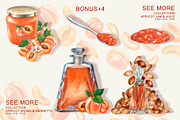 Apricot Fruits & Flowers, watercolor, a Food Illustration by EL_SUHOVA (Thumbnail 16 of 17)