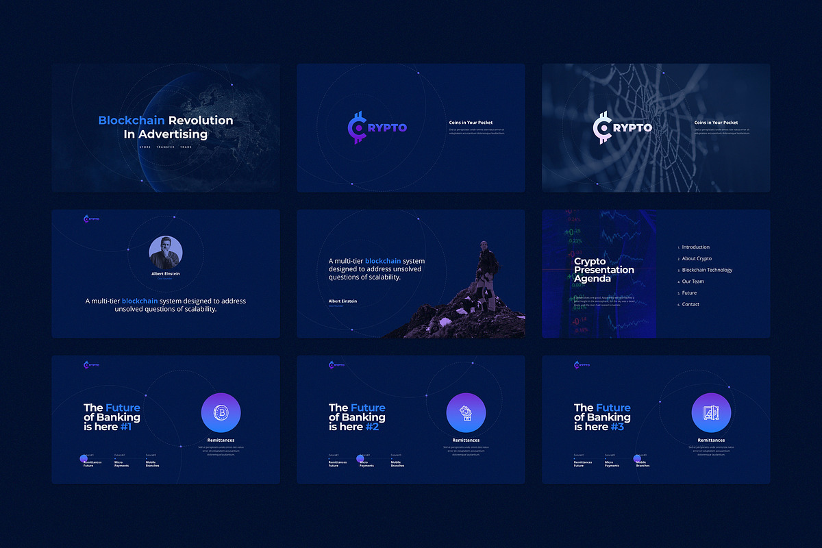 CRYPTO Keynote Template, a Presentation Template by ShapeSlide (Photo 2 of 17)