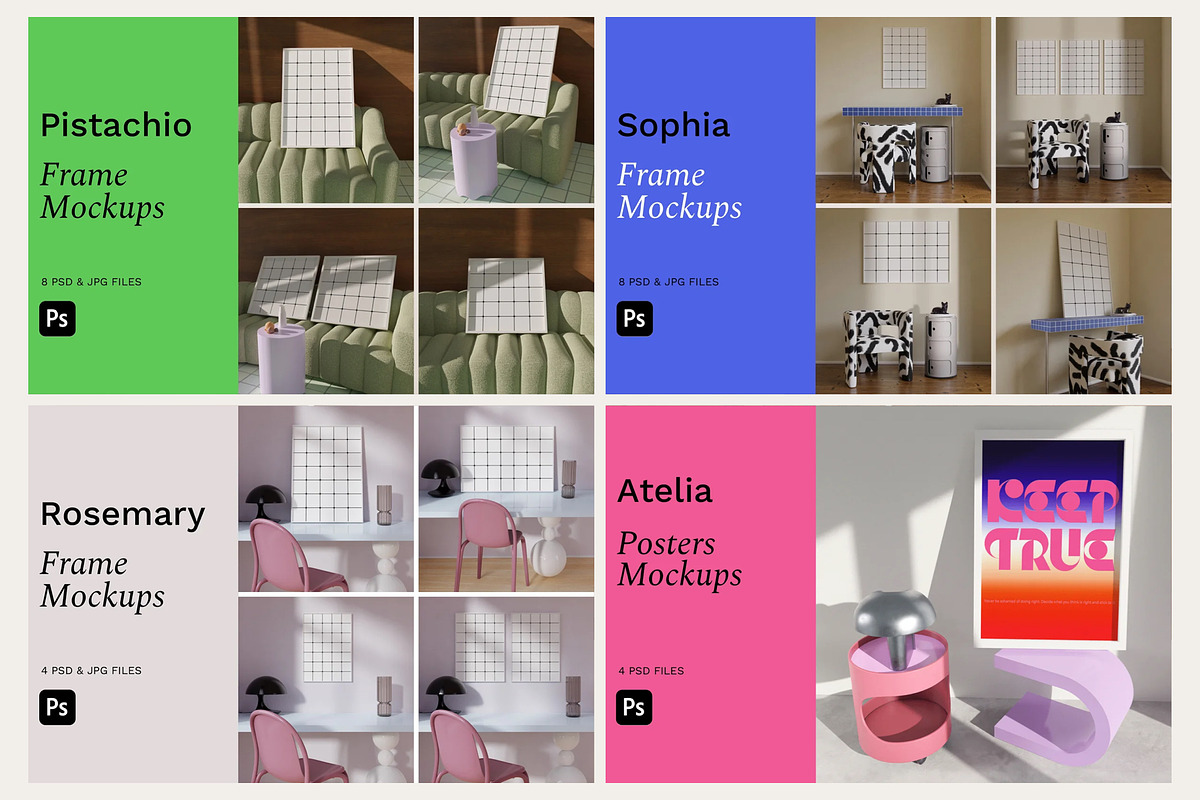 19 in 1 Frame Mockups Bundle, a Household Mockup by Bonumo (Photo 4 of 8)