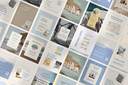 Coastal Airbnb Instagram Templates, a Social Media Template by CanvaTemplateClubCo (Thumbnail 1 of 11)