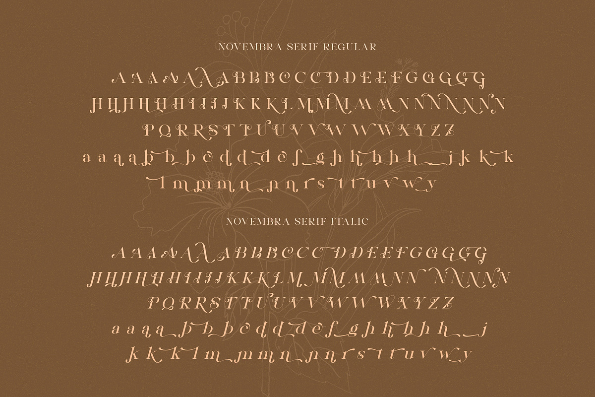 Novembra Serif Font Duo, a Serif Font by Salt & Pepper Designs (Photo 9 of 11)