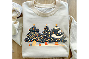 Boho Christmas Tree Clipart, an Illustration by OK Design (Thumbnail 6 of 6)