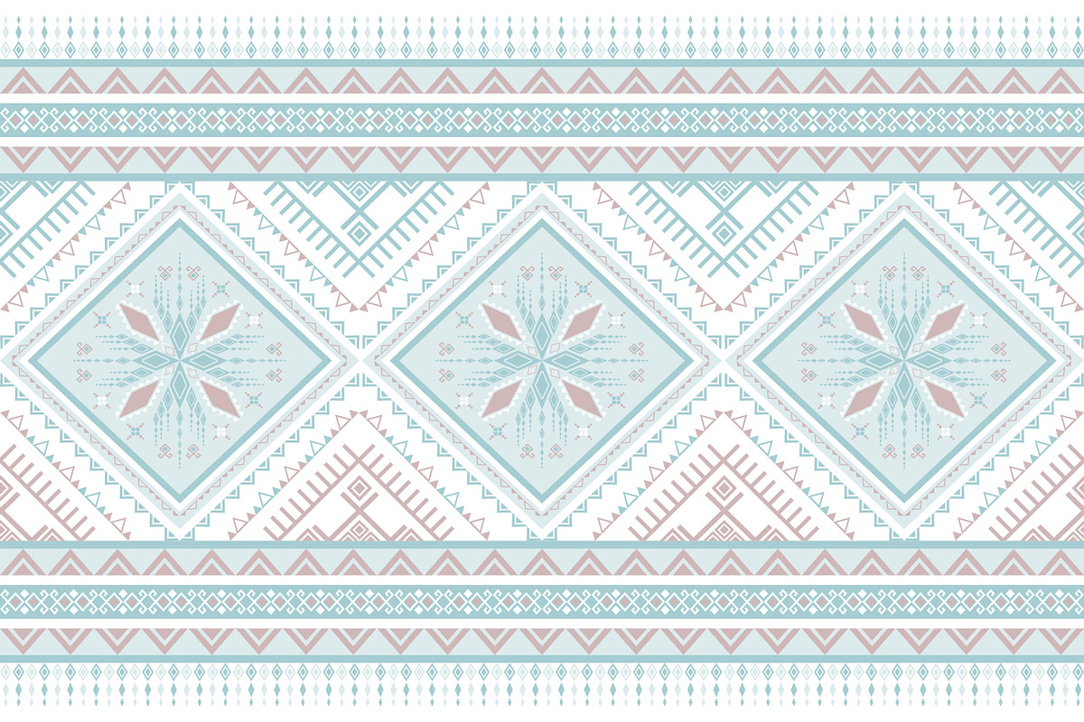 blue native American pattern