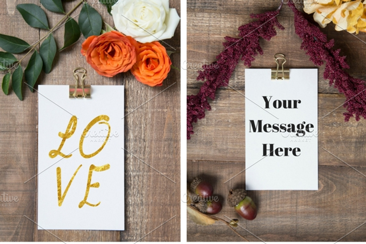 Hello Fall! Little Messages, a Mockup by Say Hello Photos (Photo 2 of 2)