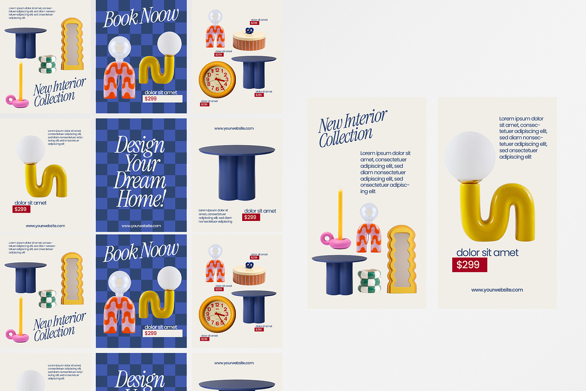 Interior Design Instagram Templates, a Social Media Template by GAZINEOGRAPHIC (Photo 6 of 6)