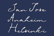 CS Bonjour Pixel, a Script Font by Craft Supply Co. (Thumbnail 3 of 8)