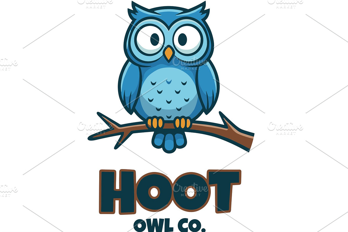 Wise Owl Mascot Logo, an Animal Illustration by Izdihaar_Studio (Photo 1 of 3)