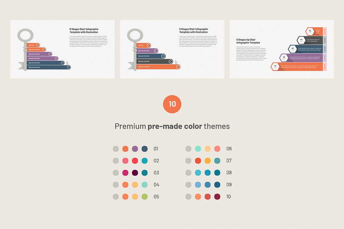 Stair Diagram Templates for Keynote, a Presentation Template by HiSlide.io (Photo 7 of 7)
