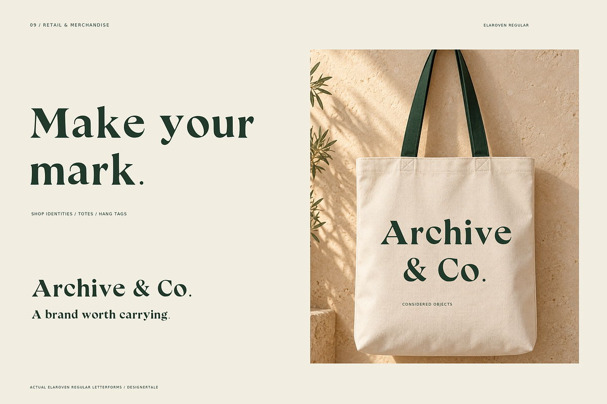 ELAROVEN – Editorial Serif Font, a Serif Font by Designertale (Photo 11 of 12)