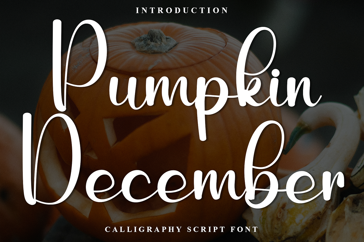 Pumpkin December, a Handwritten Font by FreshTypeINK (Photo 1 of 8)