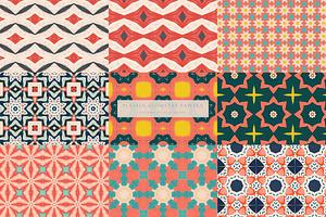 Playful Geometry Seamless Patterns