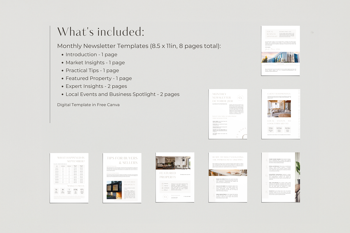 Real Estate Monthly Newsletter, a Marketing Template by EstateElements (Photo 2 of 8)