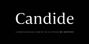 Candide, a Serif Font by Hoftype (Thumbnail 1 of 16)