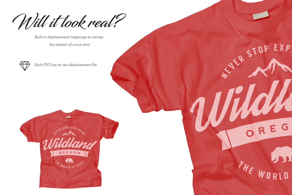 Apparel Mockups + Hero Headers, a Shirt Mockup by Graphic Xtreme (Photo 4 of 9)