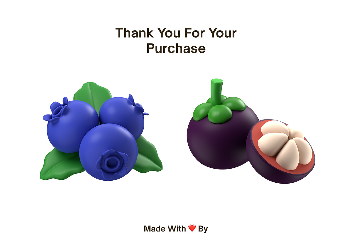 Fruits 3D Icon, a Food & Drink 3D Model by GoTemp (Photo 5 of 8)