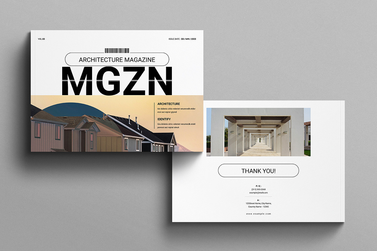 Architecture Magazine Landscape, a Magazine Template by E-Type (Photo 7 of 7)