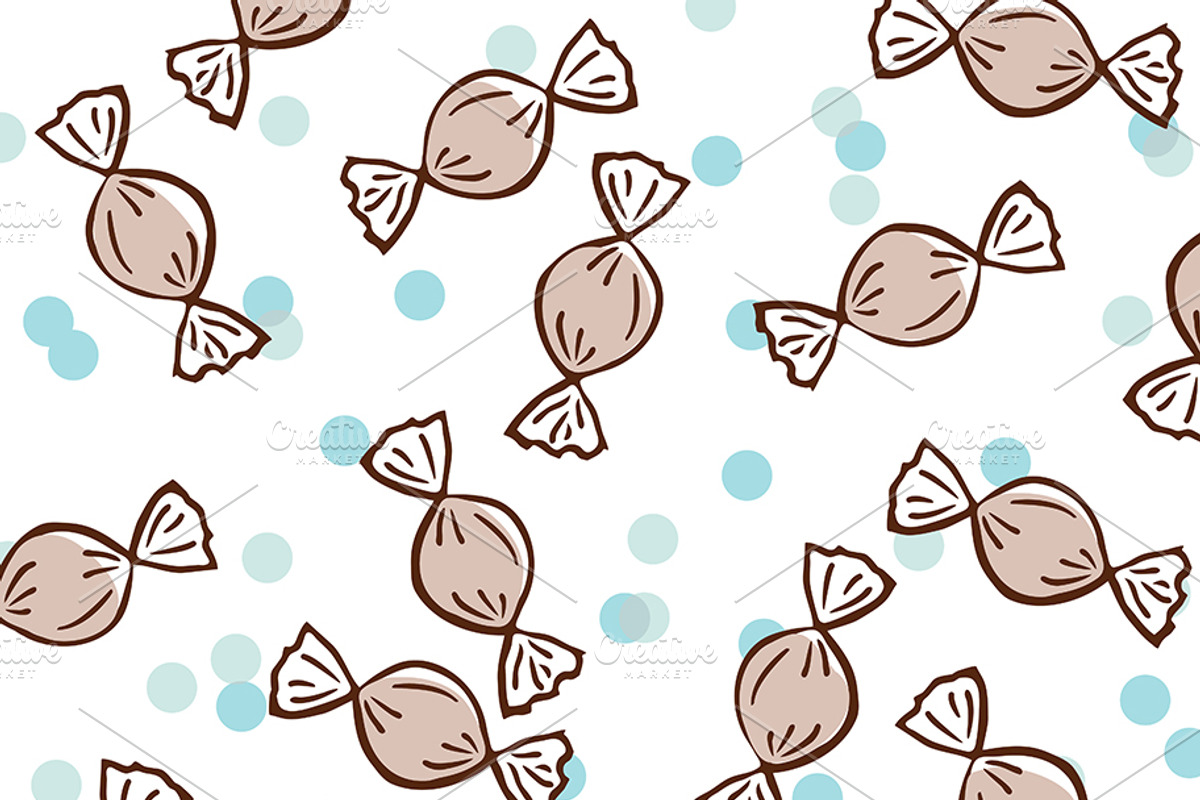 Brown and Blue Candy Design, a Marketing Template by Sybillla