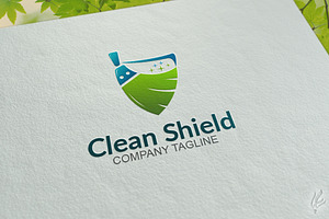 Clean Shield - Logo Template