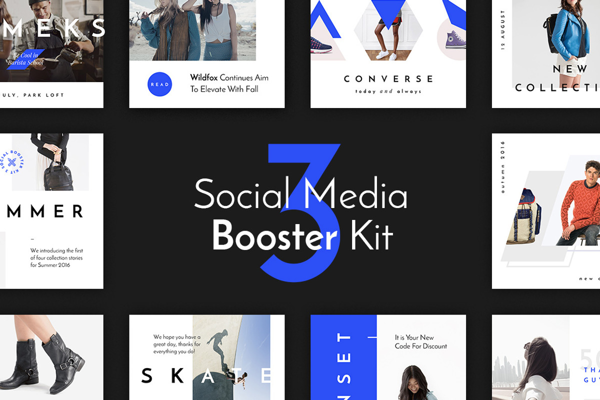 Social Media Booster Kit 3, a Social Media Template by pixelbuddha.net (Photo 1 of 8)