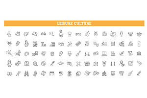 Art and Сulture line icons, an Outline Icon by Tettygreen