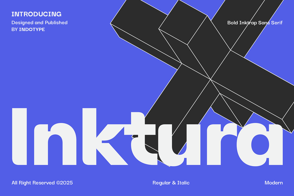 Inktura - Bold Inktrap Sans Serif, a Sans Serif Font by Indotype Foundry (Photo 1 of 10)