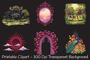 Gothic Summer Clipart, an Illustration by RobertsArt (Thumbnail 5 of 7)
