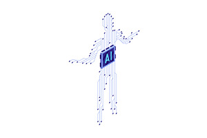 Isometric artificial intelligence, a Technology Illustration by the8monkey