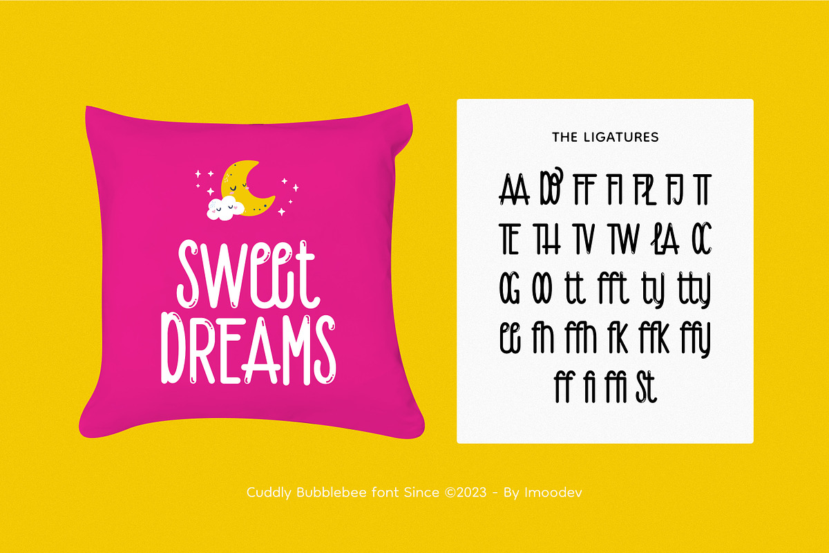 Cuddly Bubblebee - Playful Typeface, a Sans Serif Font by Imoodev (Photo 4 of 4)