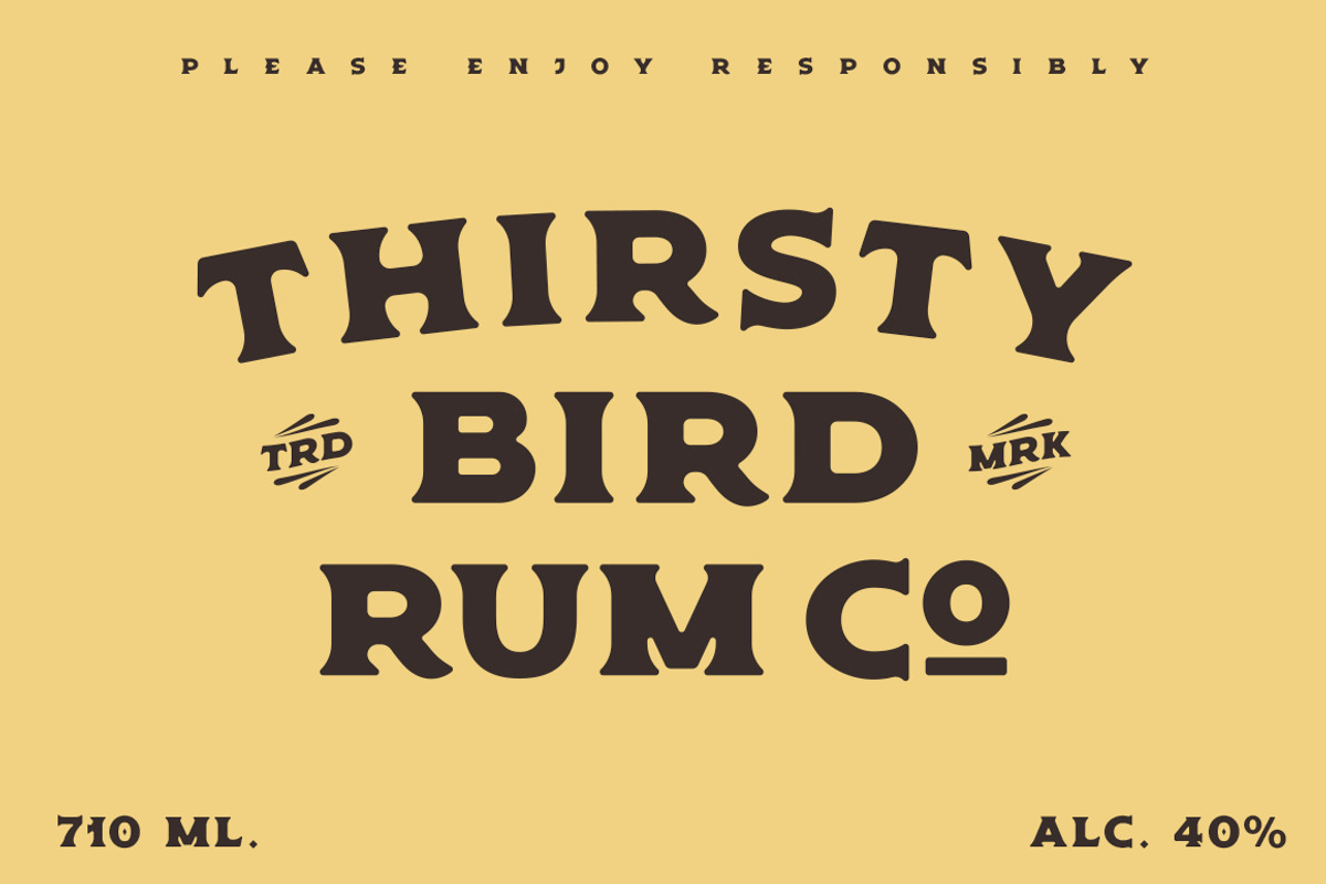 Old Spirits Display Font preview 2
