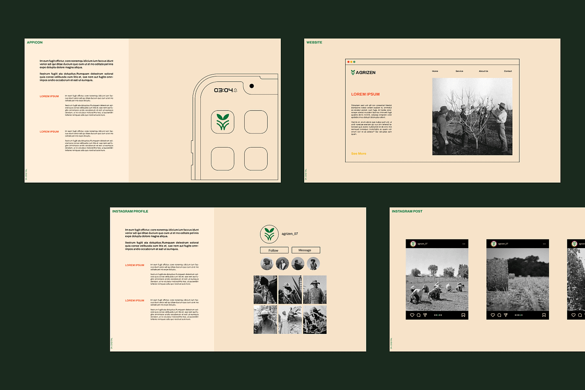AGRIZEN | Brand Guidelines Template, a Branding & Logo Template by shaondesigns (Photo 6 of 7)