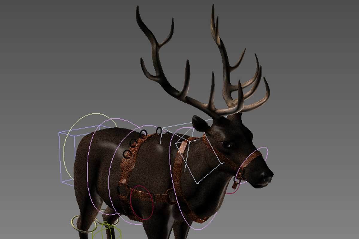 REINDEER (Rigged&Posed), an Animal 3D Model by 3DFRX (Photo 6 of 6)