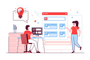 Flat Line Web Illustrations, a Templates & Theme by alexdndz (Thumbnail 11 of 25)