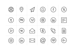 Important Line Icon Set, an Outline Icon by VectStock