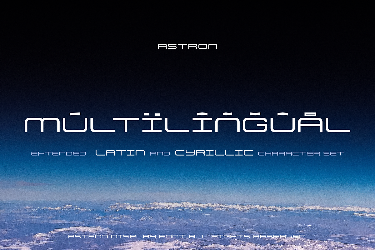 Astron Display Font, a Sans Serif Font by alpercakici (Photo 2 of 8)