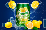 Tin Can Water Droplets Lemon Mockup, a Packaging Mockup by rogeriomarcos (Thumbnail 2 of 6)